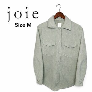 Joie Women’s Boyfriend Shacket Jacket Sage Green Size M Button Front EUC